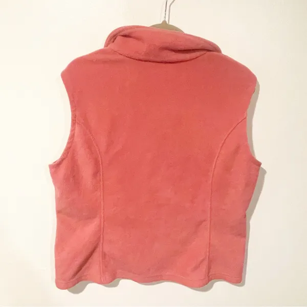 Columbia Size‎ XL Pink Fleece Full Zip Collared Vest - Image 5