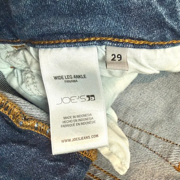 Joe's Jeans 29 Panama wide leg cuffed ankle stretch jeans J2 3522 - Image 3