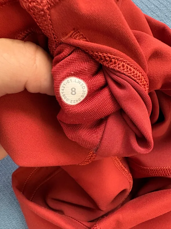 Red Lululemon Leggings - Image 5