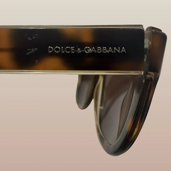 Dolce & Gabbana DG4284 3049/73 Tortoise Brown Sunglasses 54 20 145 Italy - Image 5