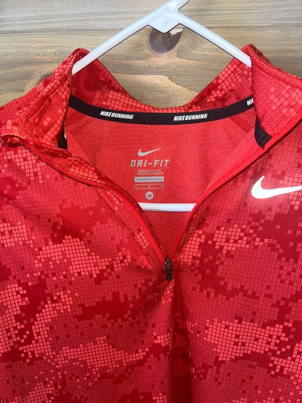 Nike Red Athletic Quarter-Zip - Image 2
