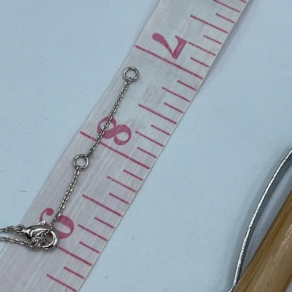 Fresh & Co CZ white gold dipped choker 15” & 2” extender - Image 7