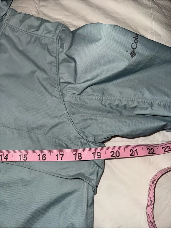 Light Blue Women's Hooded Rain Jacket - Image 9