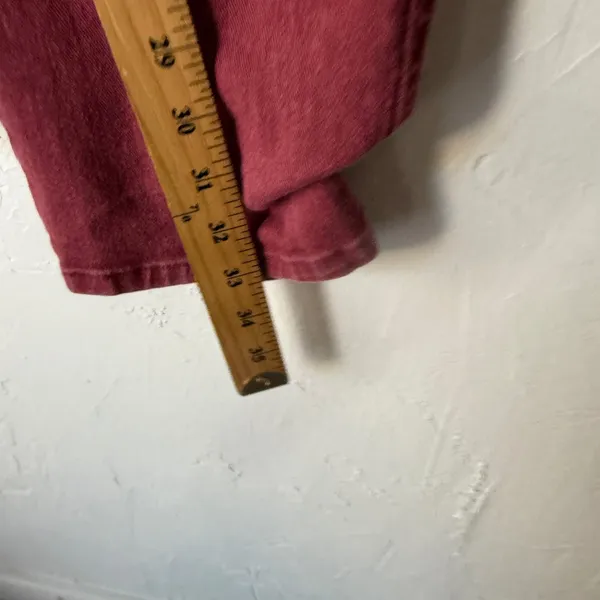 Vintage Roper 80s Burgundy Red Denim Jeans High Waisted Straight Western 26 Tall - Image 6