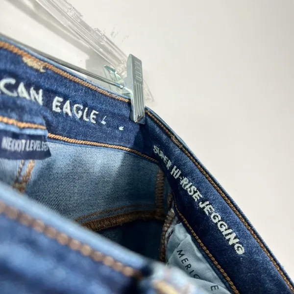 American Eagle Ne(x)t Level Super High Rise Jegging Distressed Skinny Jeans 2S - Image 8