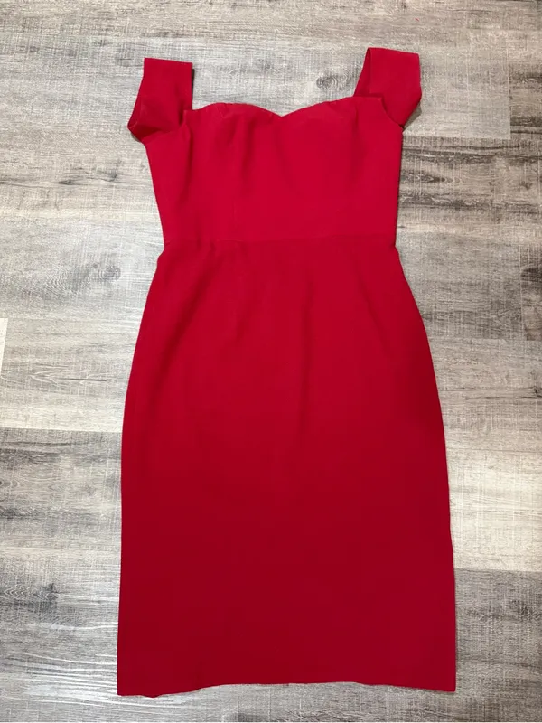 DRESS THE POPULATION Bailey Dress in Garnet - Image 3