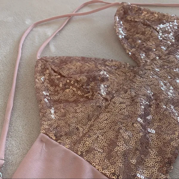 Lucy in the Sky Bel-Air Two Piece Set in Sequin Rose - Image 10