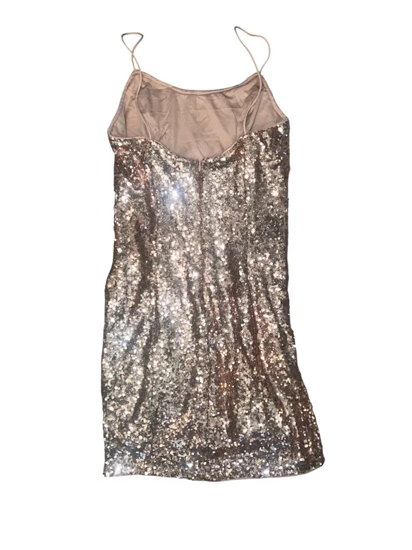 Lulu's Bring It Rose Gold Sequin Mini Slip Bodycon Dress - Image 6