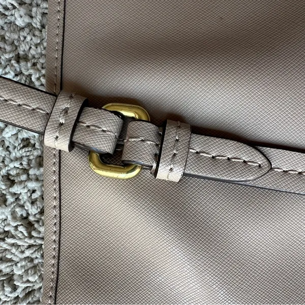 Coach Leather Handbag Purse Tote Bag Outlet Tan Beige - Image 11