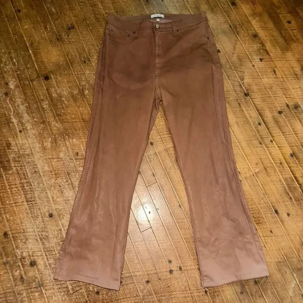 Liverpool stretchy boutique faux leather brown 10/30 jeans - Image 2