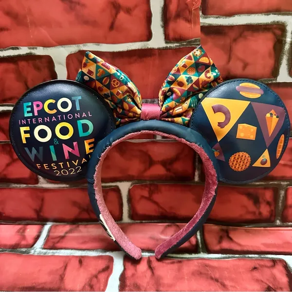 Disney Colorful Epcot Food & Wine Festival 2022 Mickey Ears - Image 6