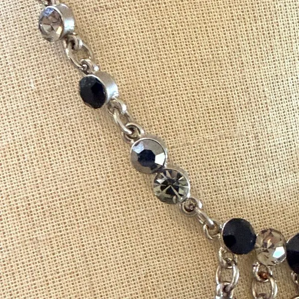 BLV Belle La Vie Black Crystal Chandelier Necklace - Image 3