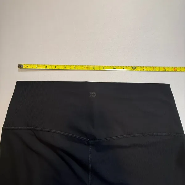 All In Motion Womens Ribbed High-Waisted‎ Leggings Black Athletic Yoga Pants L - Image 5