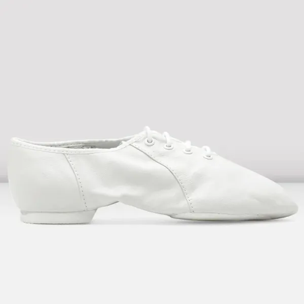 BLOCH Ladies Jazzsoft Leather Jazz Shoes in White, Size 5​​​​​​​ - Image 2