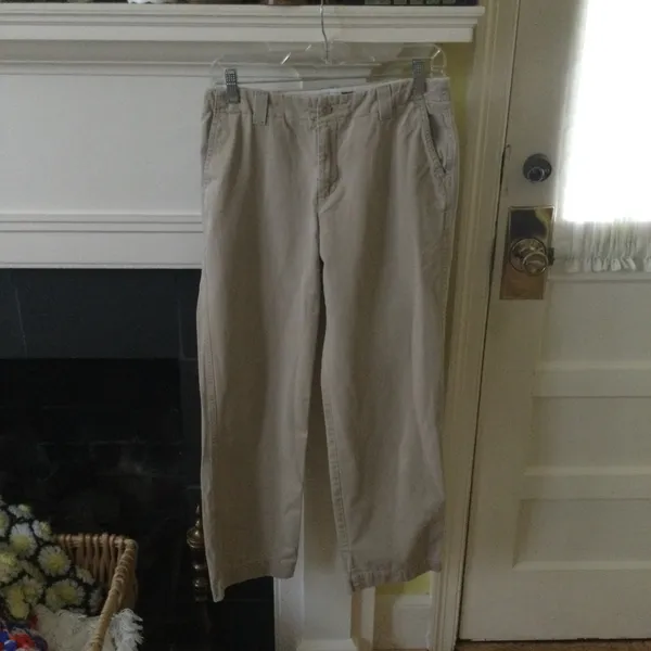 Gap Flat Front Bootcut Low Rise Khakis Y2K - Sz 4 - Image 6
