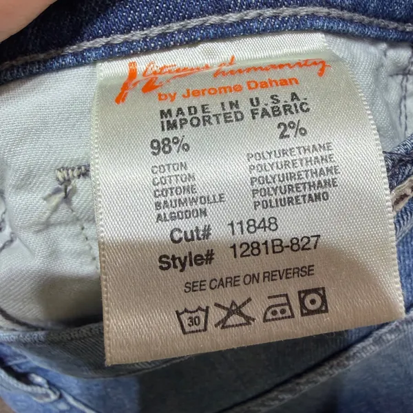Citizens of Humanity Kelly‎ Bootcut Jeans Womens Blue Low Rise Raw Hem Y2K Indie - Image 4