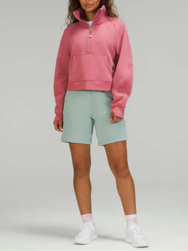 Women’s Lululemon Scuba Oversized Funnel Neck Half Zip Brier Rose XS/S - Image 3