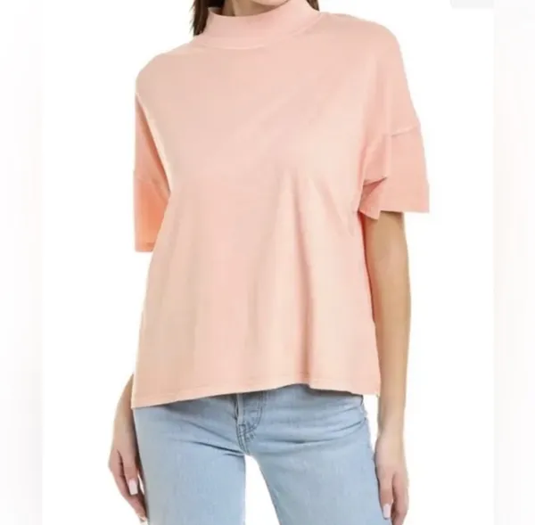Free People Fearless Tee Coral Most - Image 2