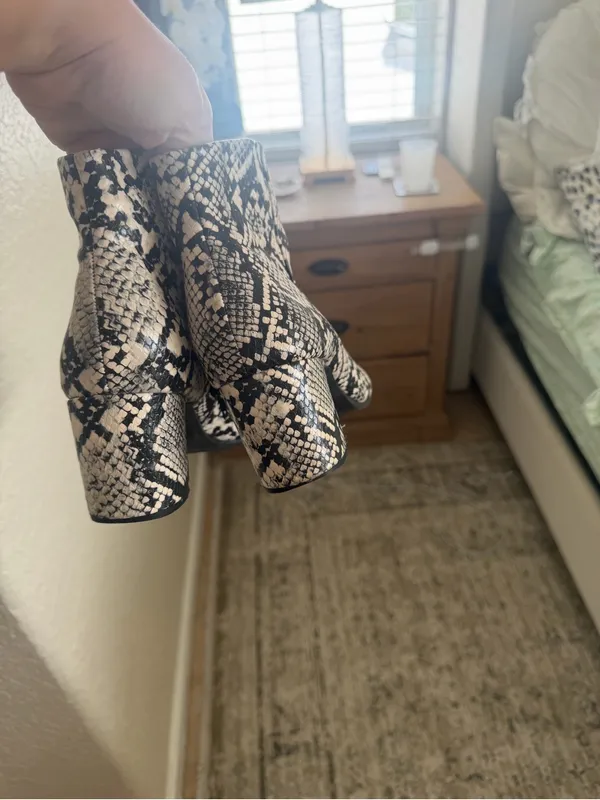 AK Anne Klein snake print bootie - Image 3