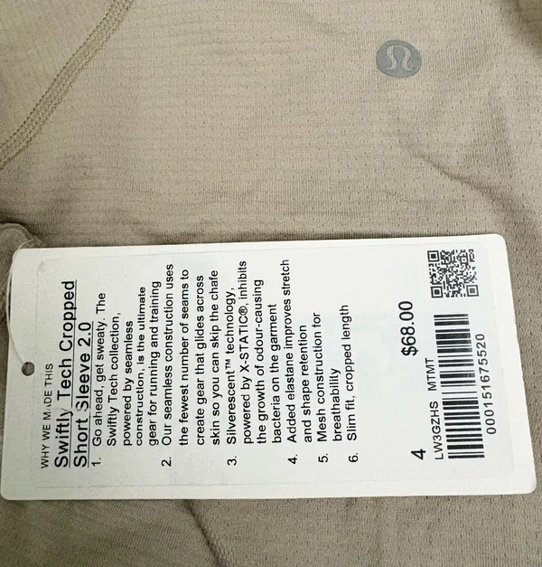 Lululemon Swiftly Tech Cropped Short Sleeve 2.0 - Image 6