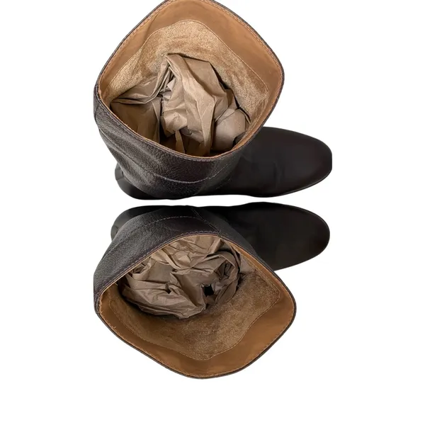 Vero Cuoio Riding Leather Dark Brown Boots Womens |US 8.5 - Image 15