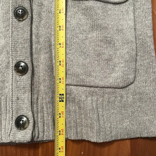 Madewell Woman's Coffee Shop‎ Button V-Neck Cardigan Merino Wool Sweater Size XS - Image 5