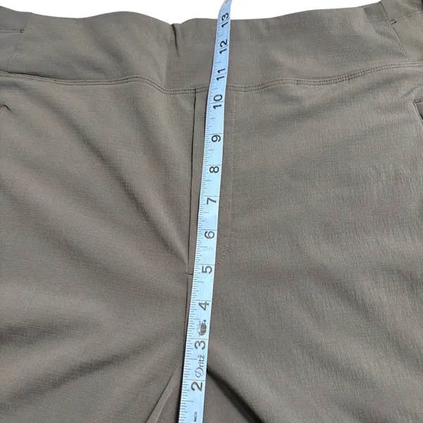 Athleta Womens Brooklyn Pants 16 Taupe Utility Travel Zip Pocket Stretch‎ SP24 - Image 12