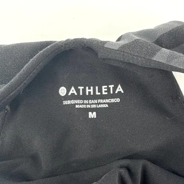 Athleta Racerback Sports Bra‎ Camo Grey Blue Black Size Medium - Image 5