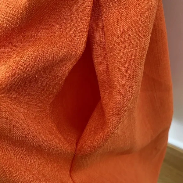 Ellen Tracy Orange Linen Blend Sleeveless Fit & Flare Dress Size‎ 2 - Image 5