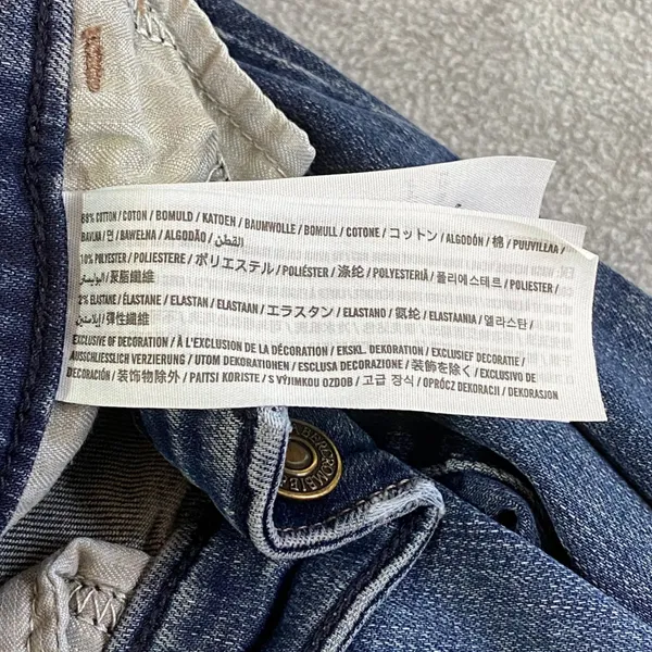 Abercrombie & Fitch Harper Low Rise Ankle Women's Size 27/4s Blue‎ Raw Hem EUC - Image 8