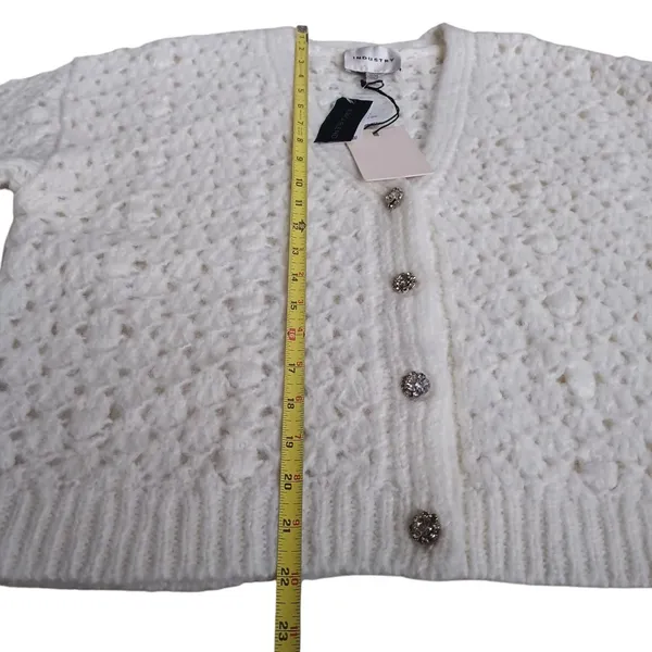 INDUSTRY Republic Company Alpaca Blend Sweater Cardigan V Neck MEDIUM New NWT - Image 7