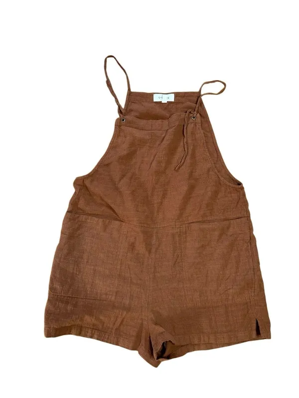 L*Space Indy Romper 100% Cotton Terracotta Brown Size Large - Image 2