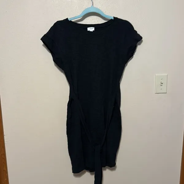 J. Crew Tie Waist Tshirt‎ dress short sleeve Size Small - Image 2