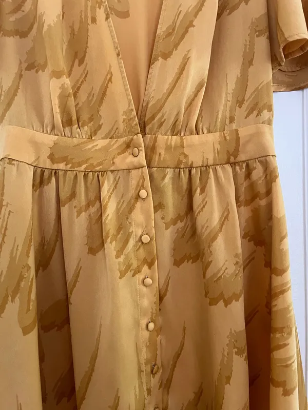House of Harlow 1960 x Revolve Yellow Plunge Dress - Image 2