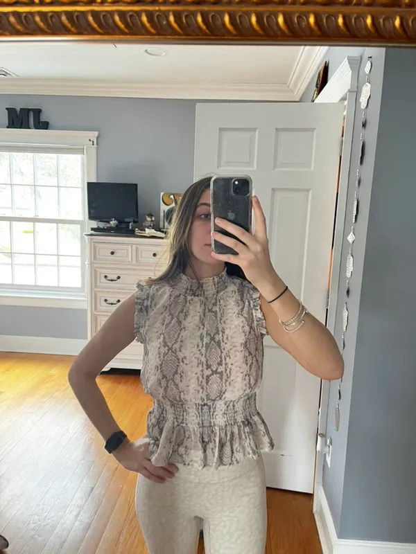 TJ Maxx Japan Snakeskin Top - Image 4