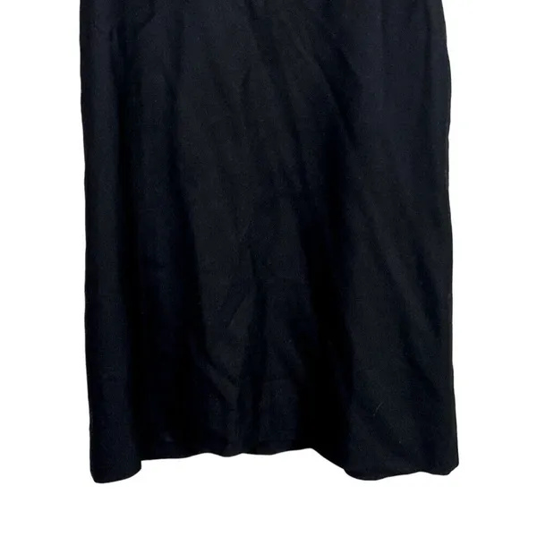 J. Crew Madeline Ruffle Collar Wool Short Sleeve Dress Pockets Side Zip 2 Black - Image 5