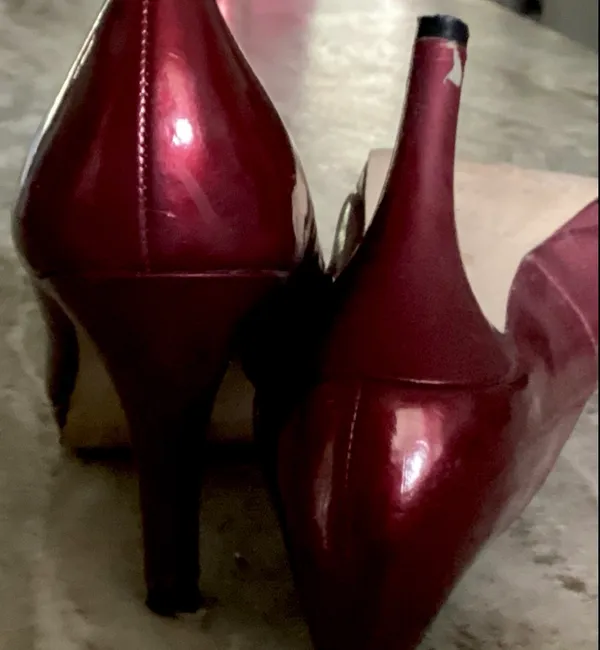 Anne Klein Burgundy Heels Size 6 - Image 4