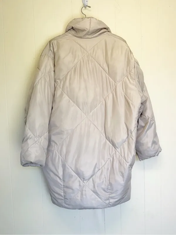 FREE PEOPLE Ella Puffa Puffer Jacket Mineral Dust - Image 5