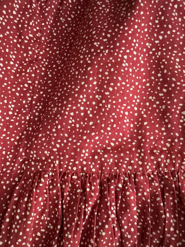 Abercrombie Red & White Polka Dot Tank Top Bodysuit - Image 4