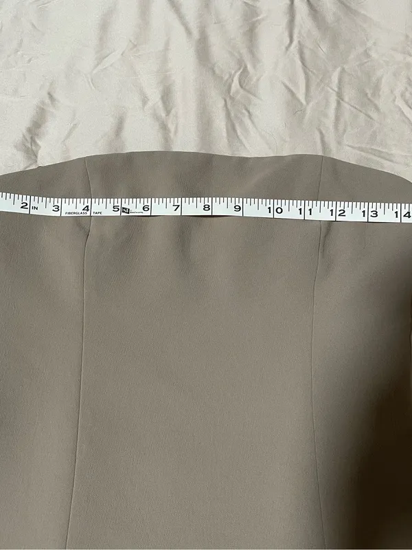 Aritzia Wilfred strapless Posh Tube Top Size 4 Nomad Taupe color - Image 3