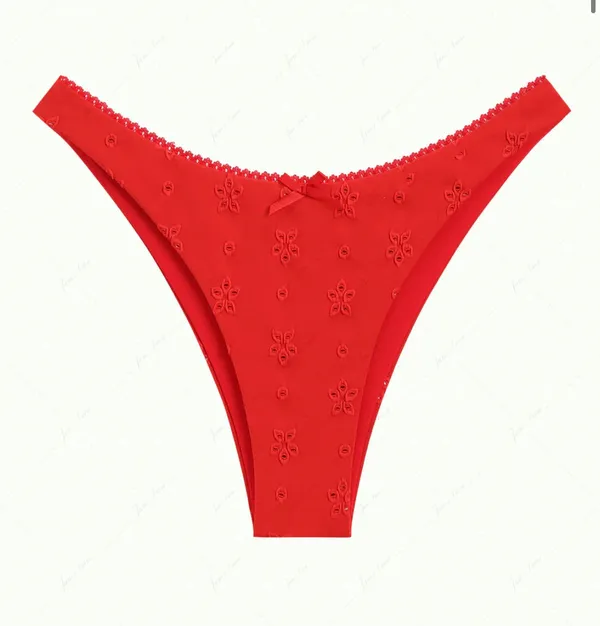 Janexswim Red Bikini Tankini Top & Bottom - Image 5