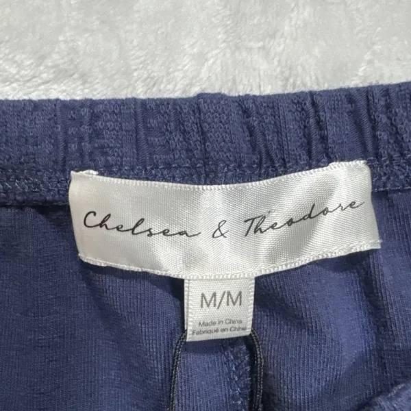 Chelsea & Theodore Skirt Womens M Tiered Purplish Blue Midi Cottage Prairie Core - Image 4