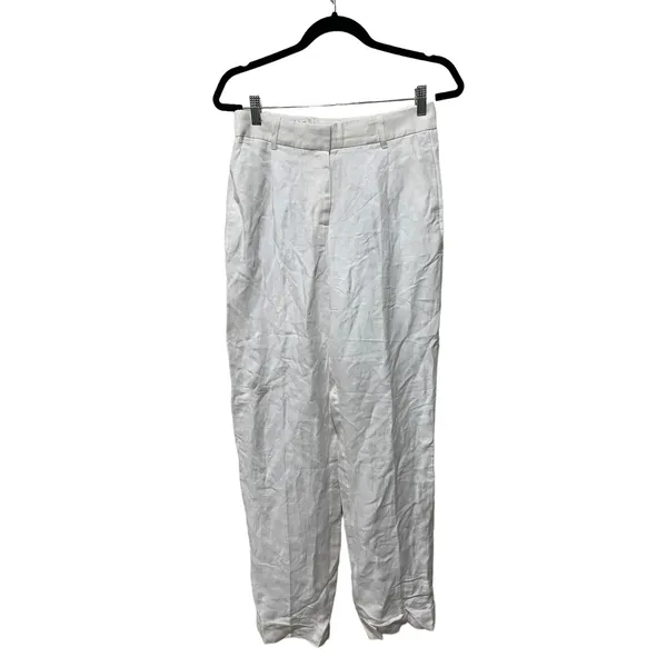 J. Crew Straight-leg Essential Pant in Chelsea Linen-Cupro Blend Size 4 Tall‎ - Image 5