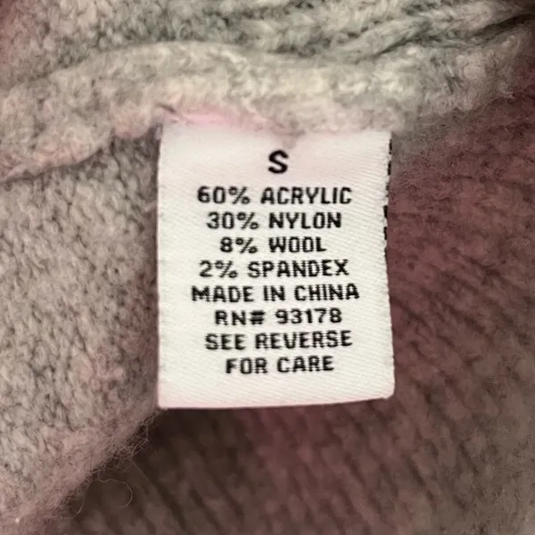 MAGASCHONI Grey Wool Blend MockNeck Sweater Size Small - Image 6