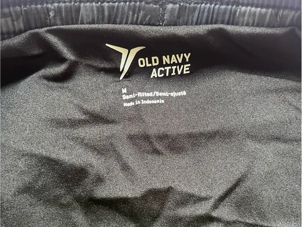 Old Navy Black Gray Camo Athletic Shorts - Image 2