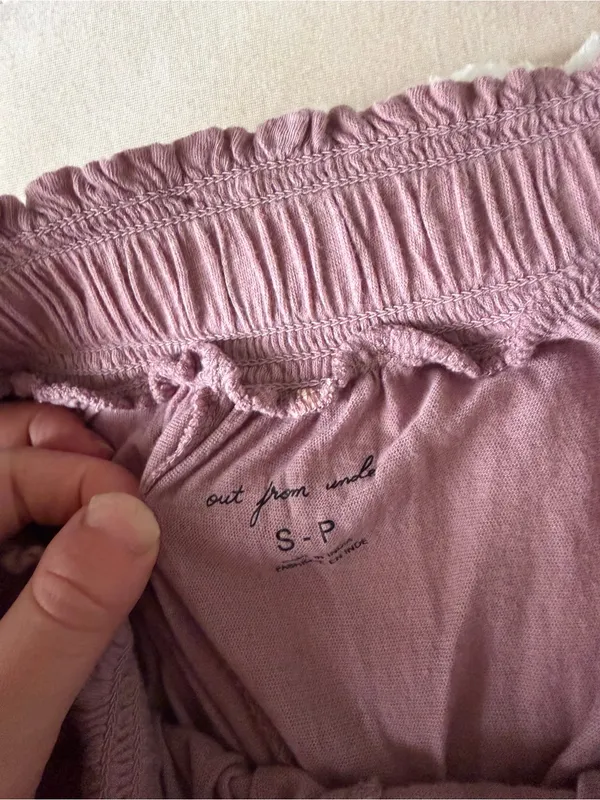 Urban Outfitters Mauve Drawstring Ruched cropped jogger pants - Image 6