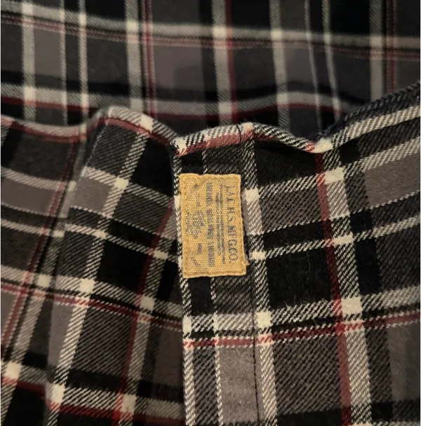 Jachs Plaid Men’s Flannel - Grey/Red Plaid Size XL - Image 4