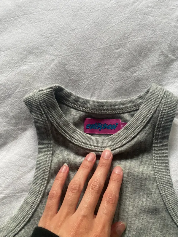 Edikted Rebekah Ribbed Tank Top - Image 2