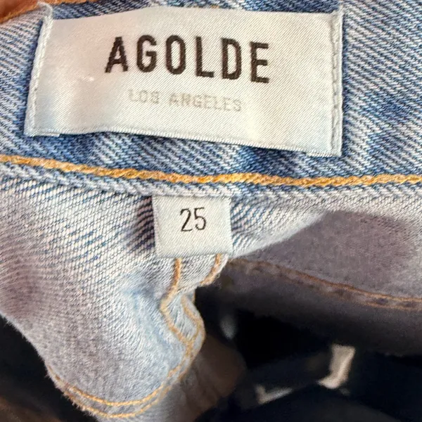 AGOLDE 90's Mid Rise Loose Fit‎ Jeans in Blue Size 25 - Image 6