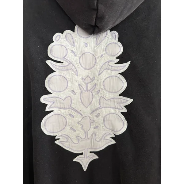Free people Movement Sprint To The Finish Logo Hoodie Black/White Womens Size Sm - Image 9